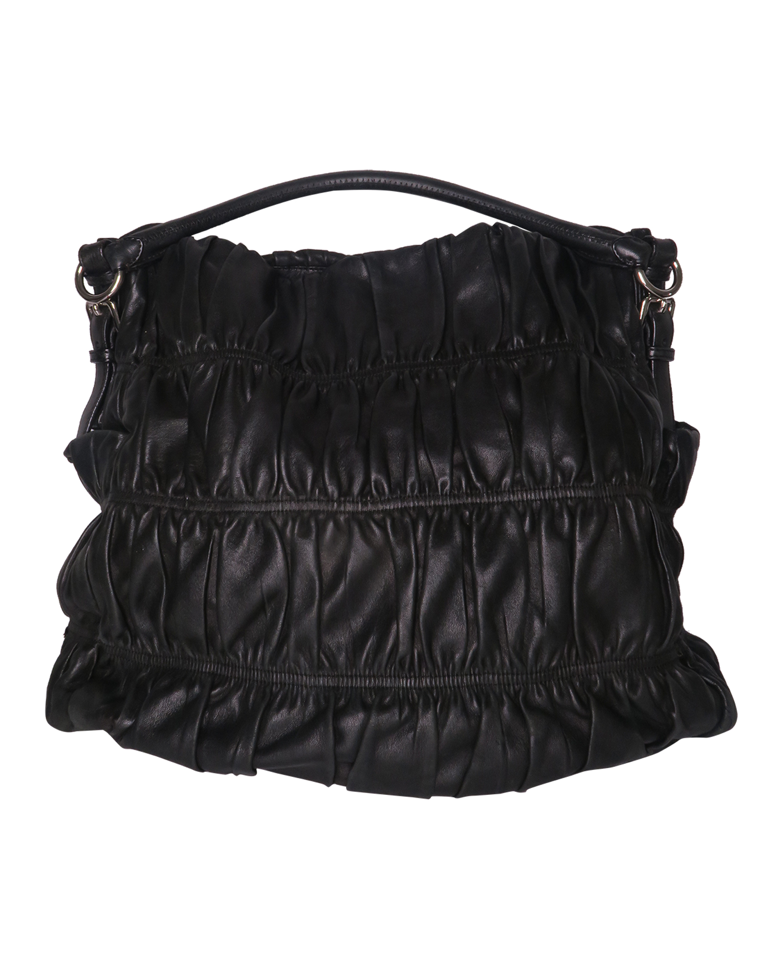 Prada discount ruched bag